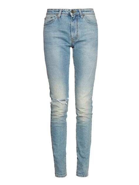 yves saint laurent jean|saint laurent distressed jeans.